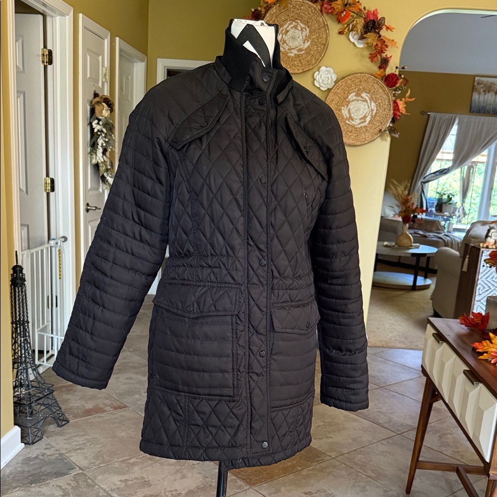 Vince Camuto Black Quilted Puffer Coat